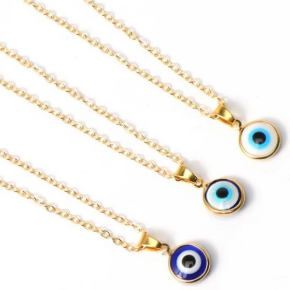 Evil eye gold necklace 🧿